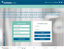 Tablet Screenshot of nursing2000.co.uk